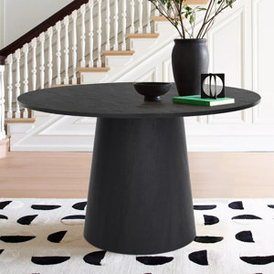 East Urban Home Tierra Statement Pedestal Round Dining Table - Luxury ...
